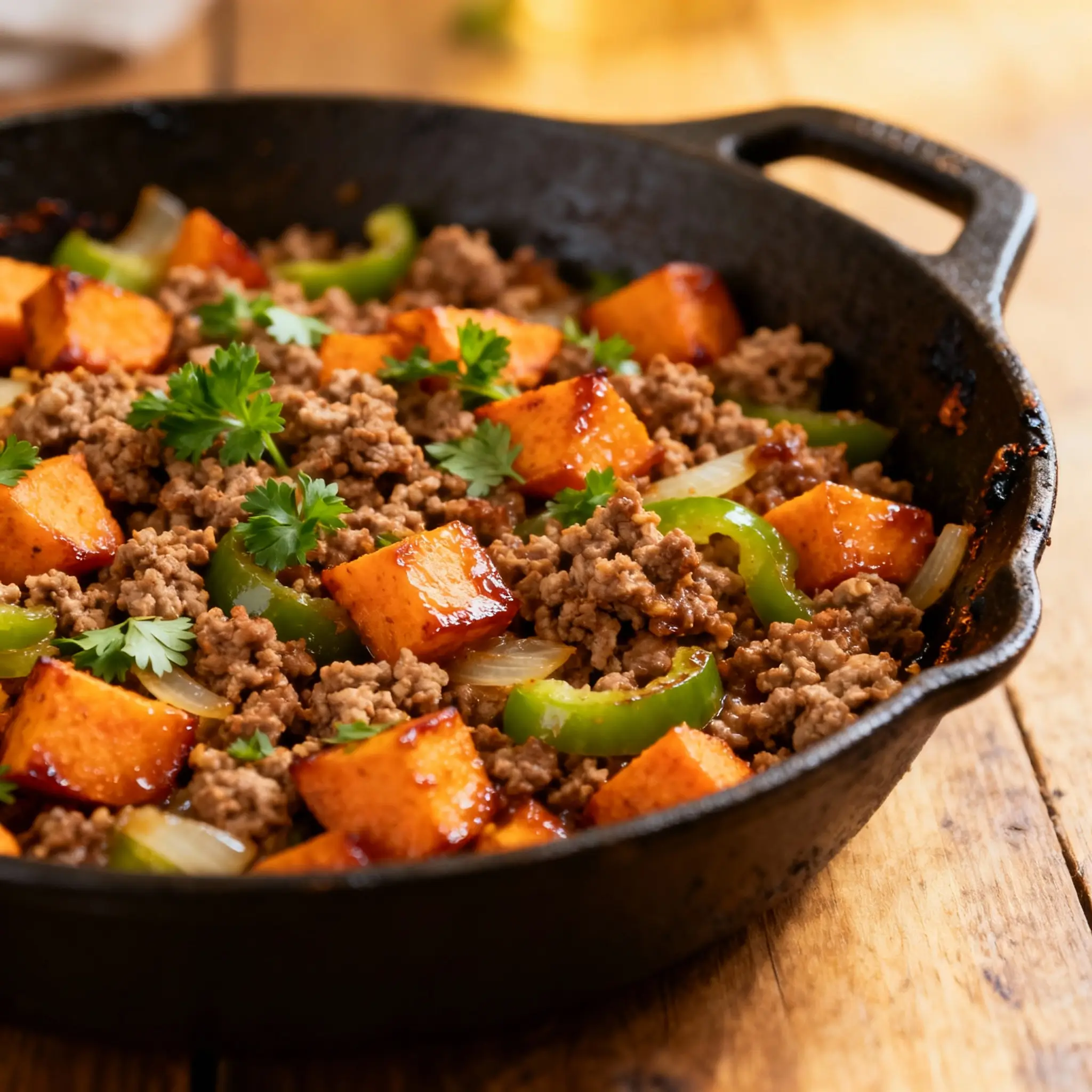 Ground Turkey Sweet Potato Skillet