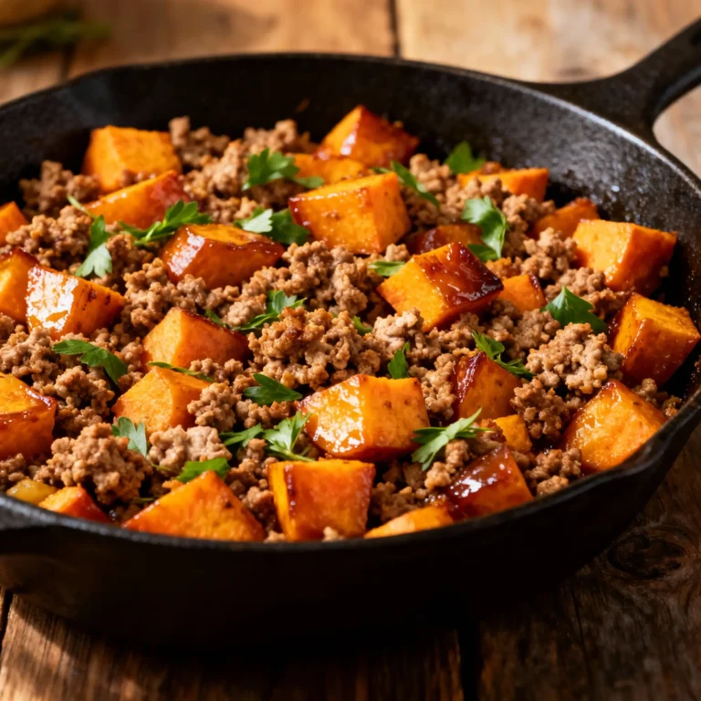 Ground Turkey Sweet Potato Skillet