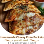 Homemade Cheesy Pizza Pockets