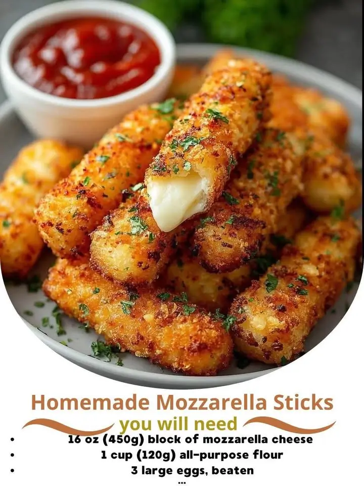 Homemade Mozzarella Sticks