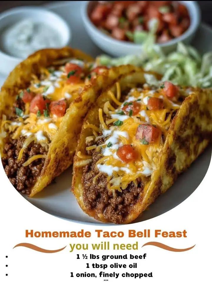 Homemade Taco Bell Feast