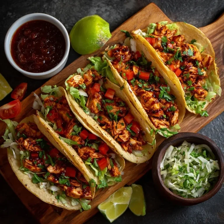 Honey Chipotle Chicken Tacos