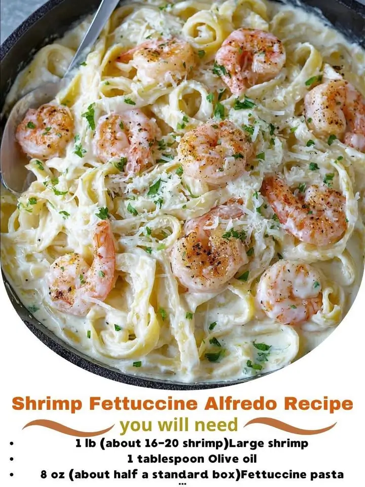 Irresistible One-Pan Shrimp Fettuccine Alfredo Recipe