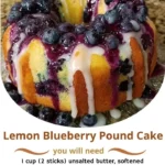 Lemon Blueberry Pound Cake
