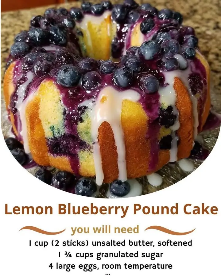 Lemon Blueberry Pound Cake