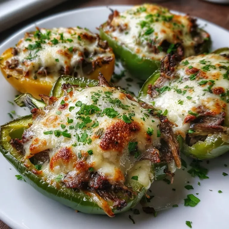 Loaded Philly Cheesesteak Stuffed Peppers