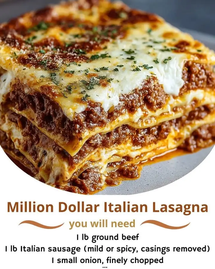 Million Dollar Italian Lasagna Recipe