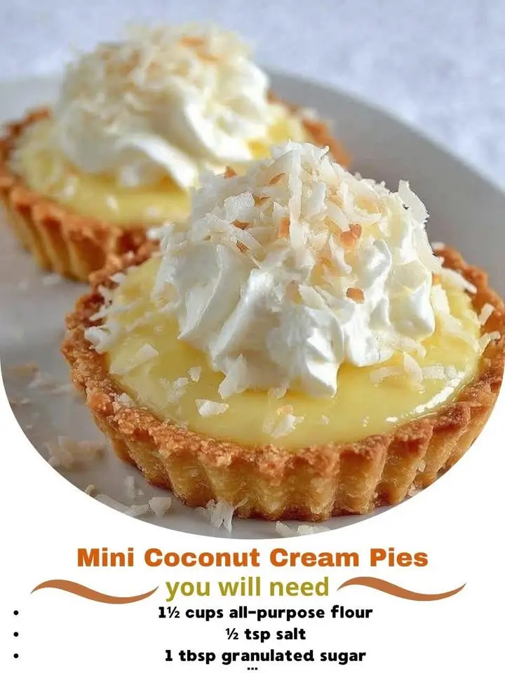 Mini Coconut Cream Pies