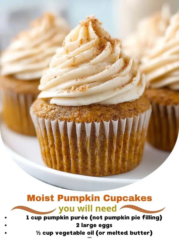 Moist Pumpkin Cupcakes