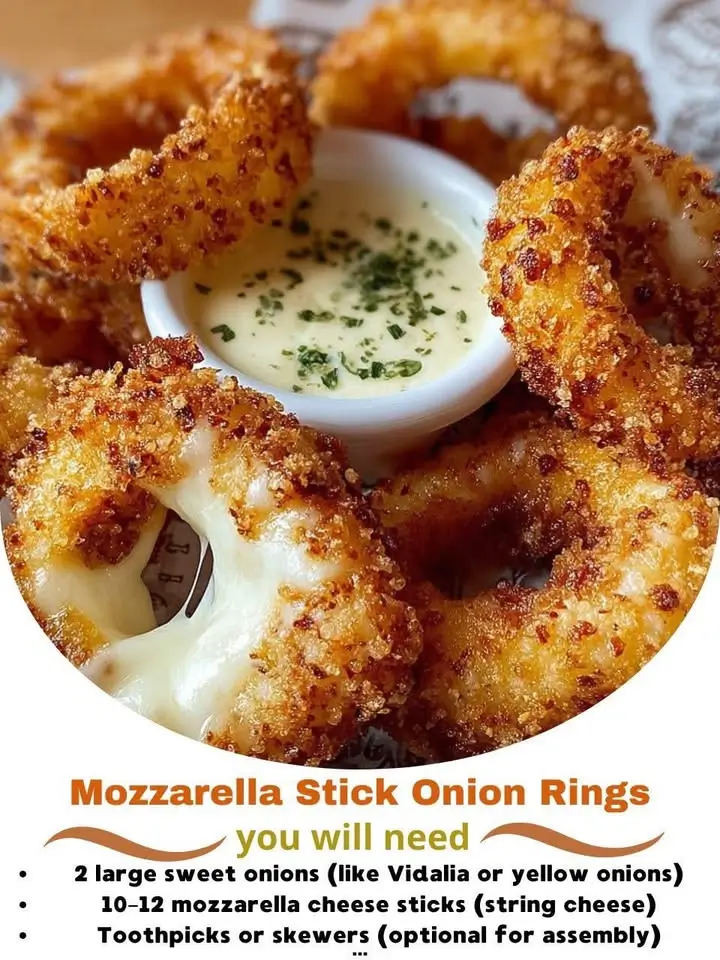 Mozzarella Stick Onion Rings
