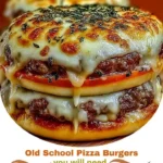 Old School Pizza Burgers