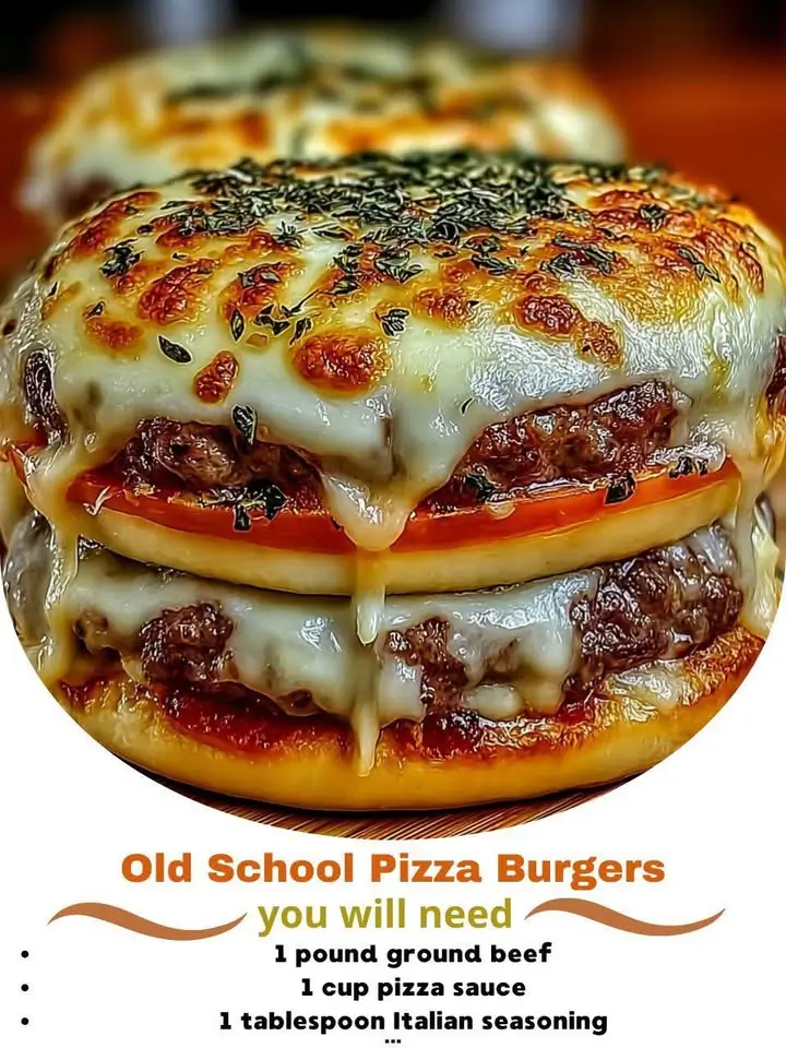 Old School Pizza Burgers
