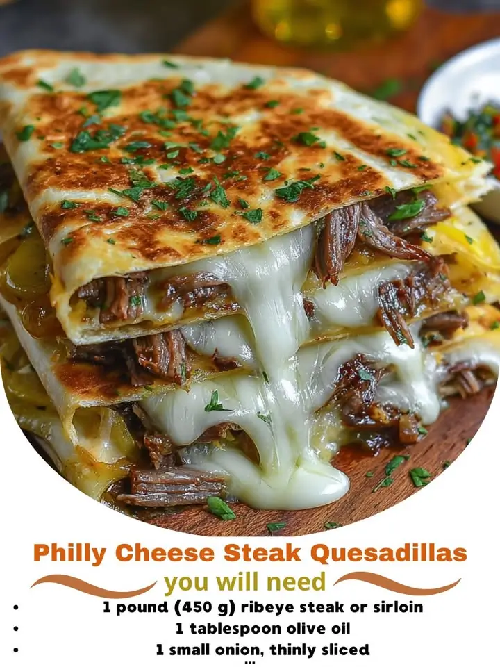 Philly Cheese Steak Quesadillas