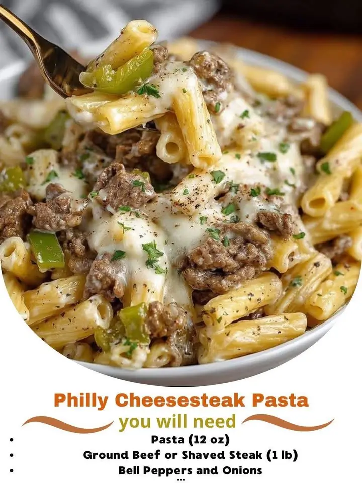 Philly Cheesesteak Pasta