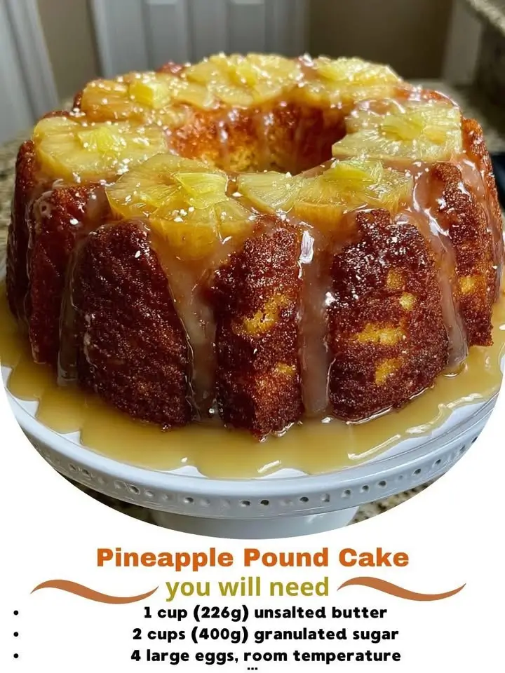 Pineapple Pound Cake