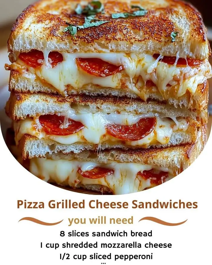 Pizza Grilled Cheese Sandwiches