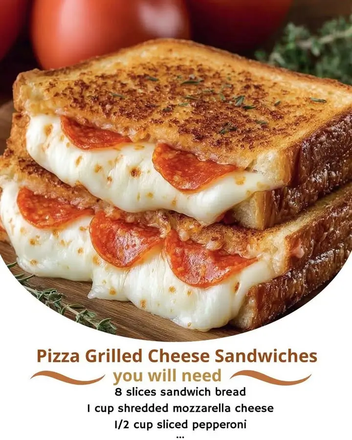 Pizza Grilled Cheese Sandwiches