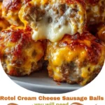 Rotel Cream Cheese Sausage Balls