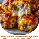 Rotel Cream Cheese Sausage Balls