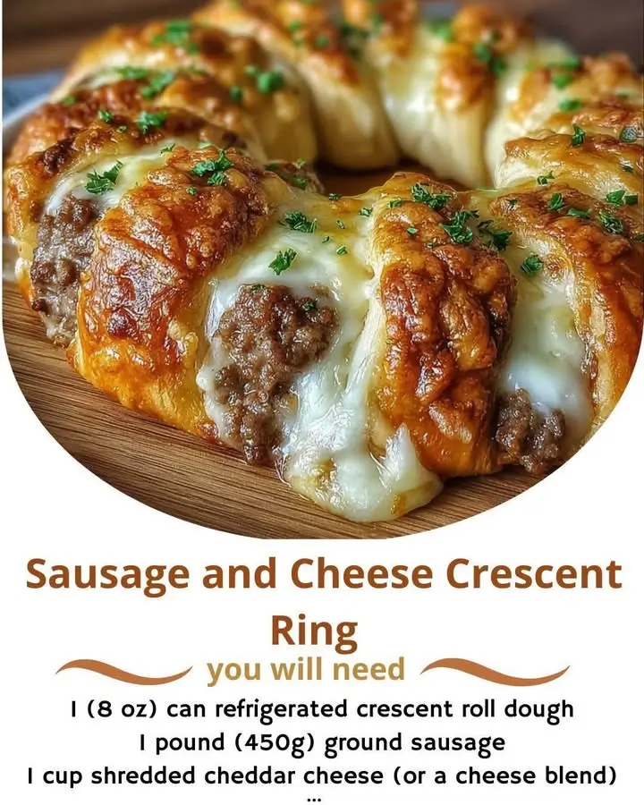 Sausage and Cheese Crescent Ring Recipe