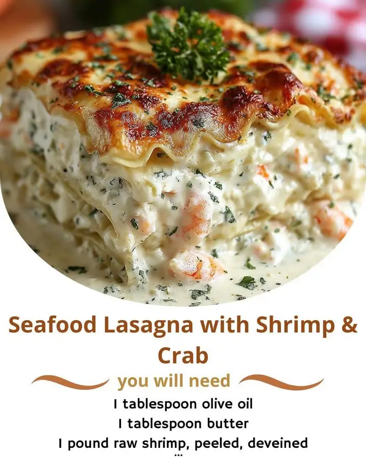Seafood Lasagna with Shrimp & Crab