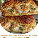Shrimp and Crab Nacho Biscuit Melts Recipe A Cheesy, Creamy, and Irresistibly Savory Seafood Creation