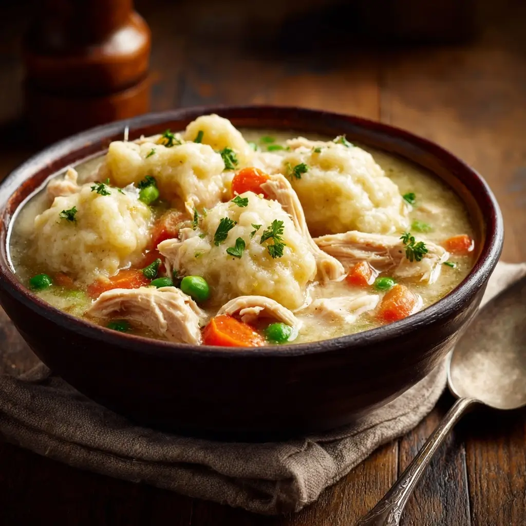 Slow Cooker Chicken & Dumplings
