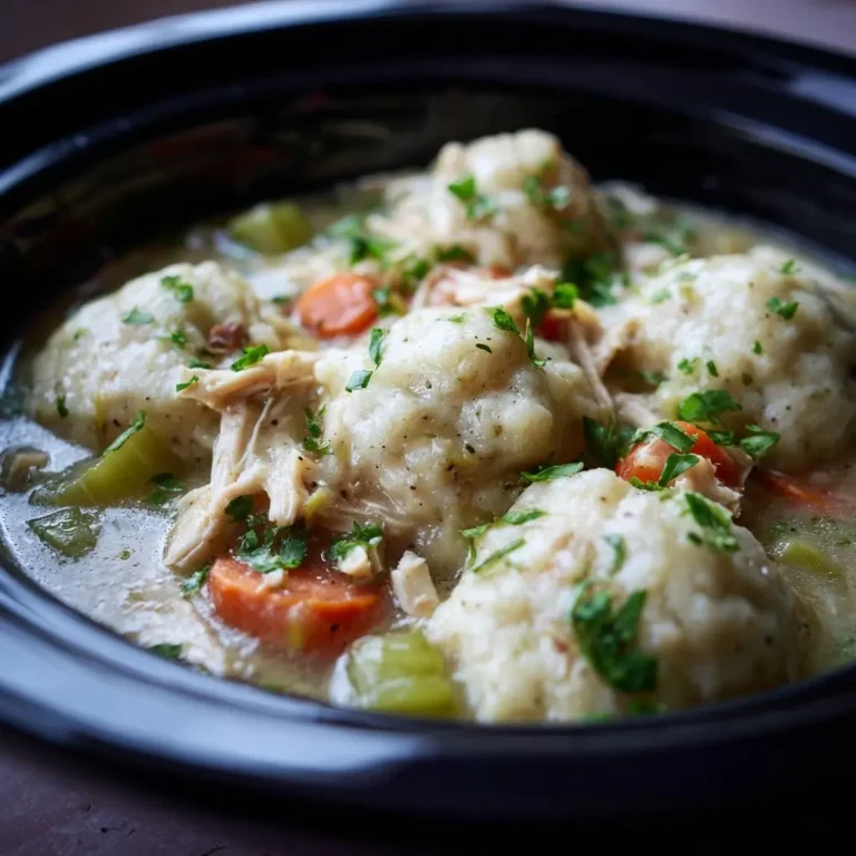Slow Cooker Chicken & Dumplings