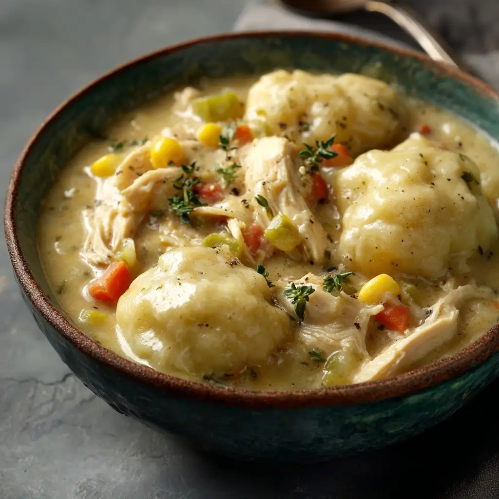 Slow Cooker Chicken & Dumplings