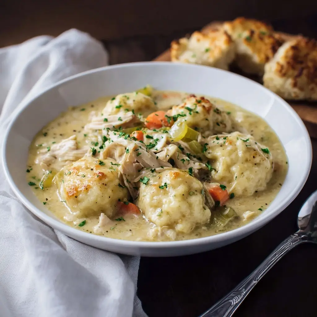Slow Cooker Chicken & Dumplings