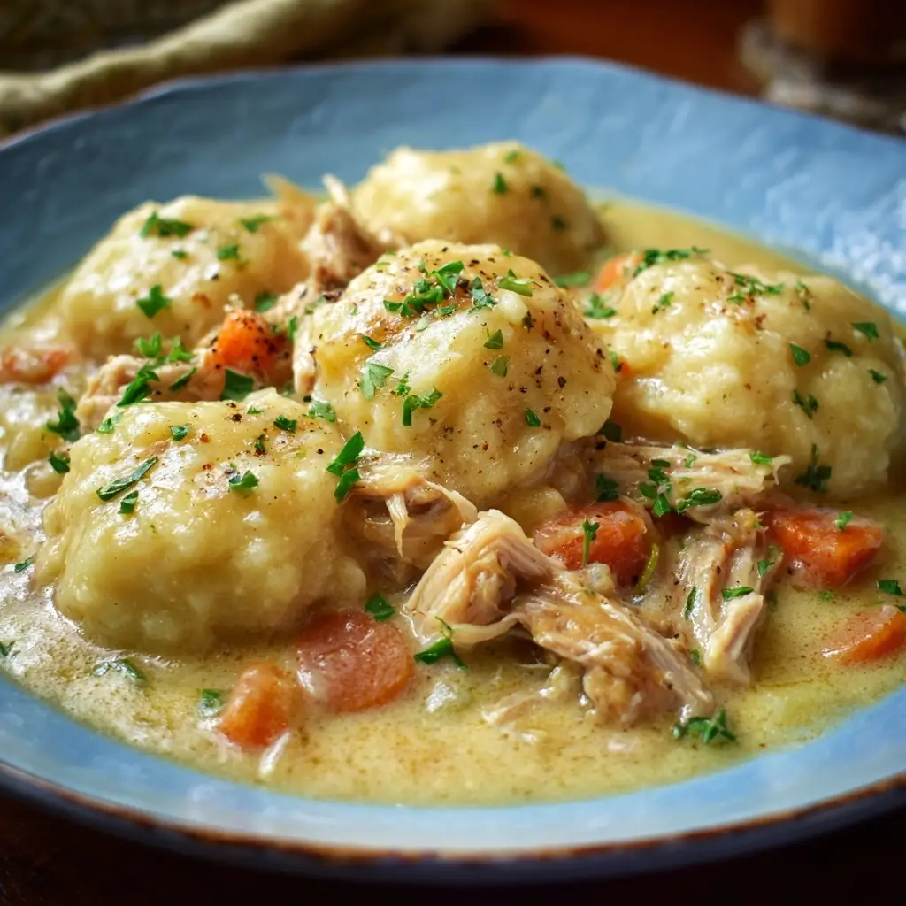 Slow Cooker Chicken & Dumplings