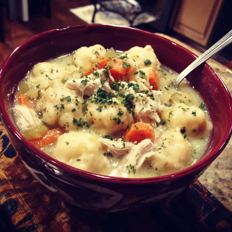 Slow Cooker Chicken & Dumplings