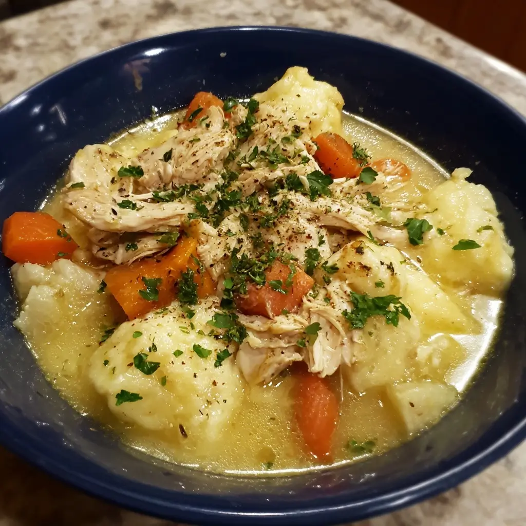 Slow Cooker Chicken & Dumplings