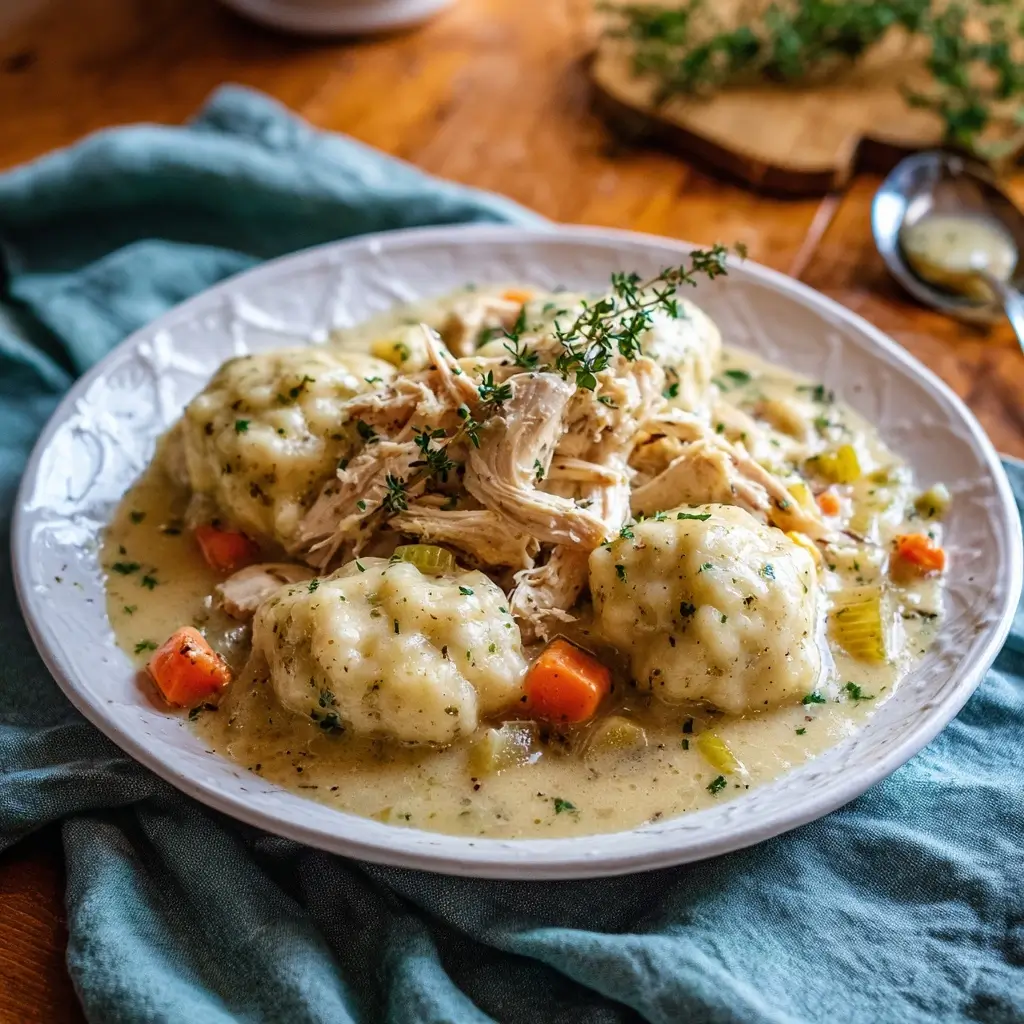 Slow Cooker Chicken & Dumplings