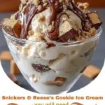 Snickers & Reese’s Cookie Dough Ice Cream