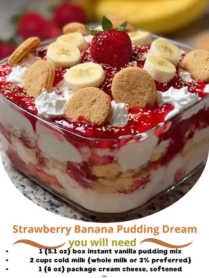 Strawberry Banana Pudding Dream Recipe