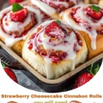 Strawberry Cheesecake Cinnabon Rolls