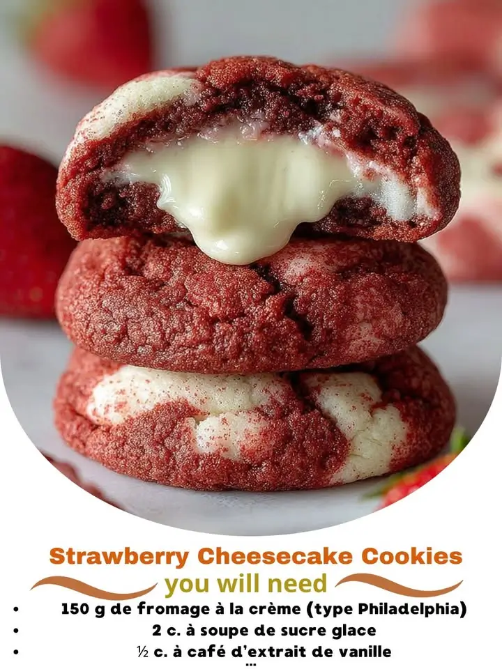 Strawberry Cheesecake Cookies