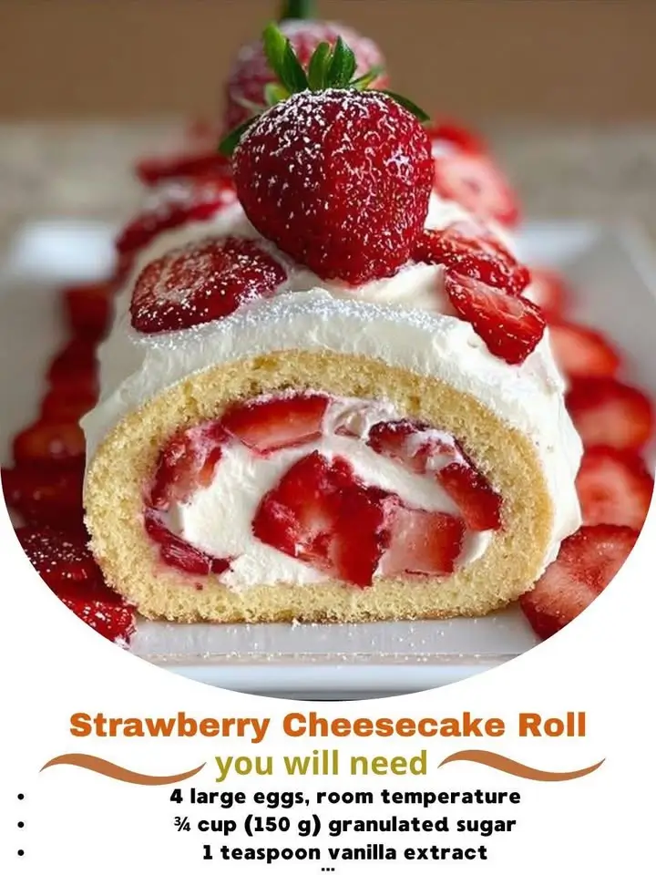 Strawberry Cheesecake Roll