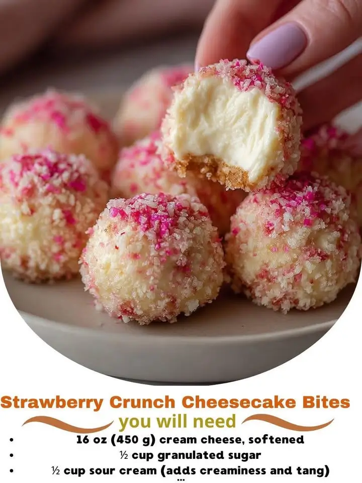Strawberry Crunch Cheesecake Bites: A Decadent Dessert You’ll Love