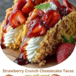 Strawberry Crunch Cheesecake Tacos