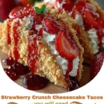 Strawberry Crunch Cheesecake Tacos