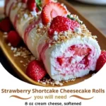 Strawberry Shortcake Cheesecake Rolls