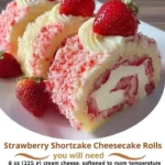 Strawberry Shortcake Cheesecake Rolls