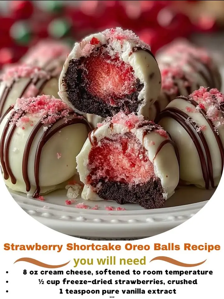 Strawberry Shortcake Oreo Balls Recipe