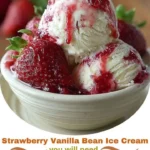 Strawberry Vanilla Bean Ice Cream