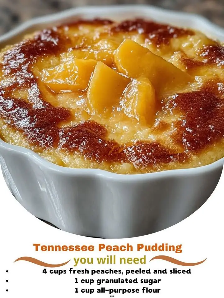 Tennessee Peach Pudding Recipe – A Southern Classic Comfort Dessert