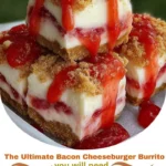 The Ultimate Bacon Cheeseburger Burrito – Stuffed with Beef, Piled with Bacon, and Drenched in Creamy Cheese Sauce