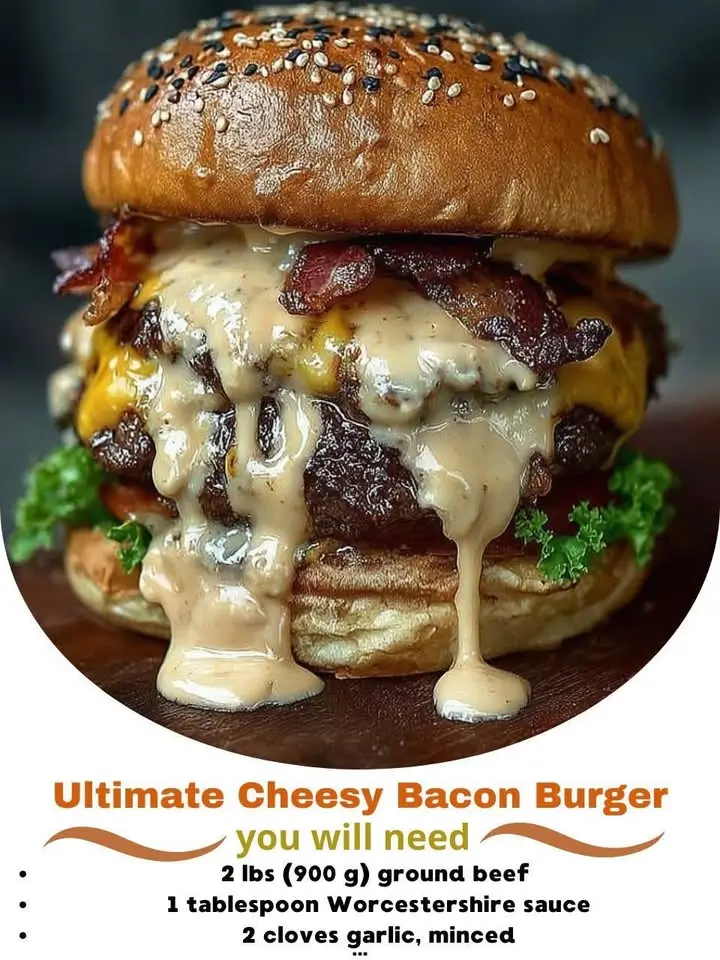 Ultimate Cheesy Bacon Burger