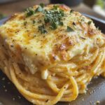Baked Cream Cheese Spaghetti Casserole
